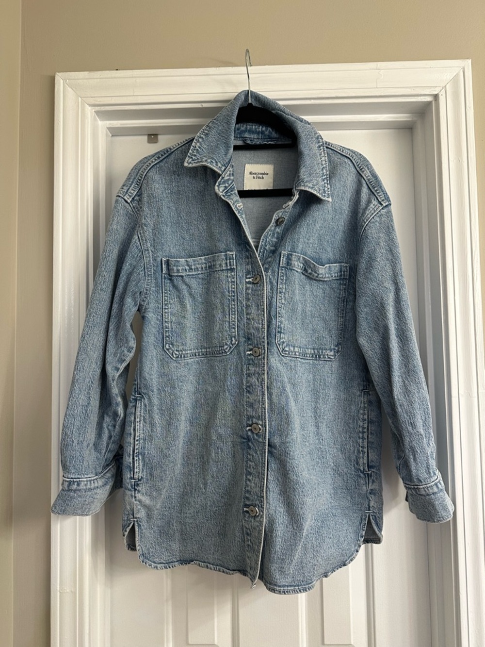 Abercrombie & Fitch Denim Shirt Jacket - Medium Wash, S